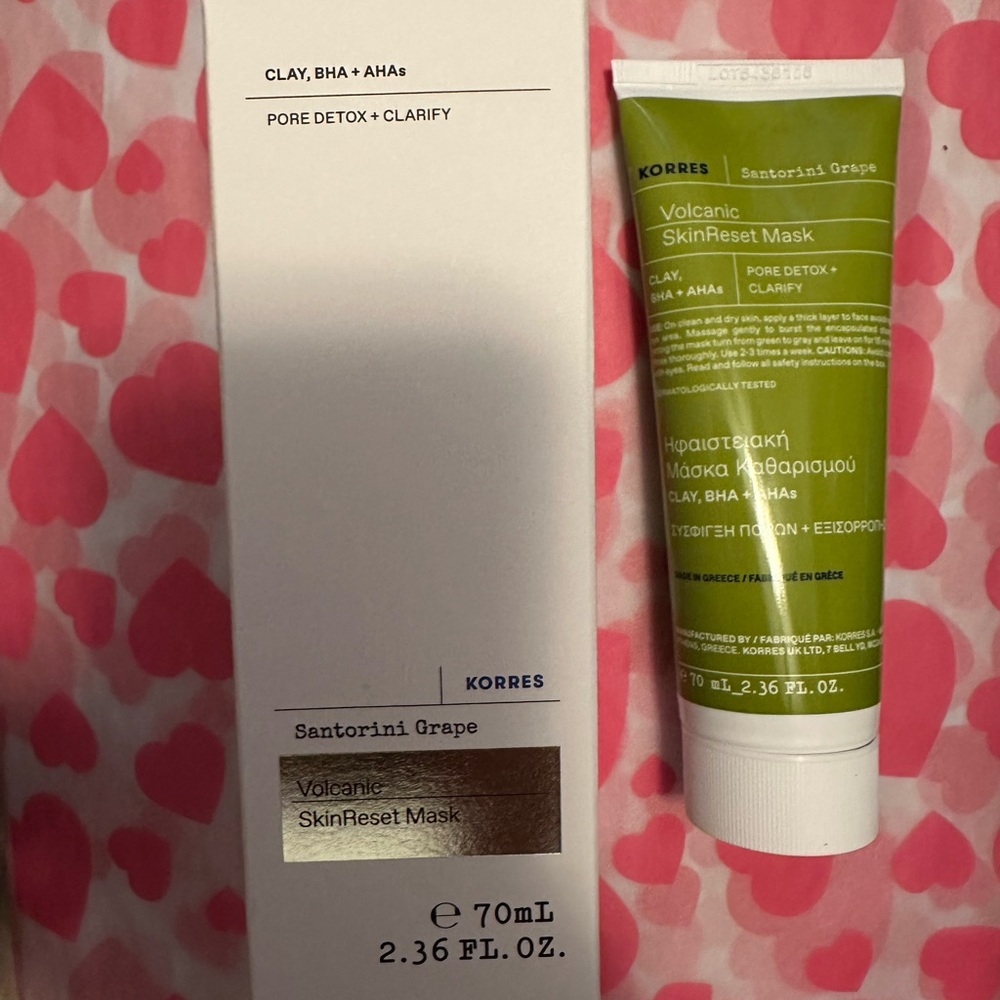 Korres Santorini Grape Volcanic SkinReset Mask NEW - Picture 4 of 10